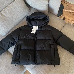 Zara water and wind protection cropped coat